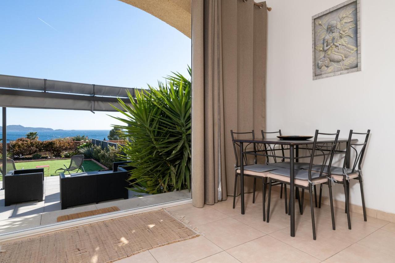 Face A La Mer Superbe Villa Terrasse Barbecue Le Pradet Carqueiranne Eksteriør bilde