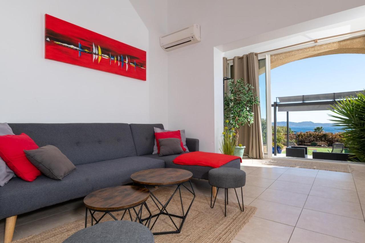 Face A La Mer Superbe Villa Terrasse Barbecue Le Pradet Carqueiranne Eksteriør bilde